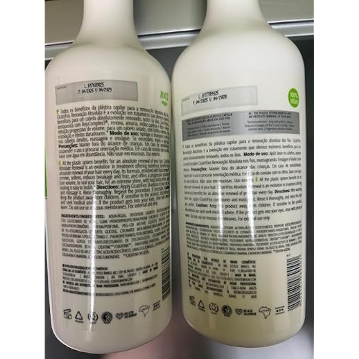 Inoar Cicatrifios Shampoo & Conditioner Renewal Haircare Duo with RejuComplex3 & Argan Oil, 33 Fl Oz Each - Image 5