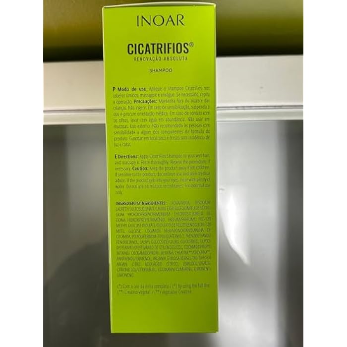 Inoar Cicatrifios Shampoo & Conditioner Renewal Haircare Duo with RejuComplex3 & Argan Oil, 33 Fl Oz Each - Image 3
