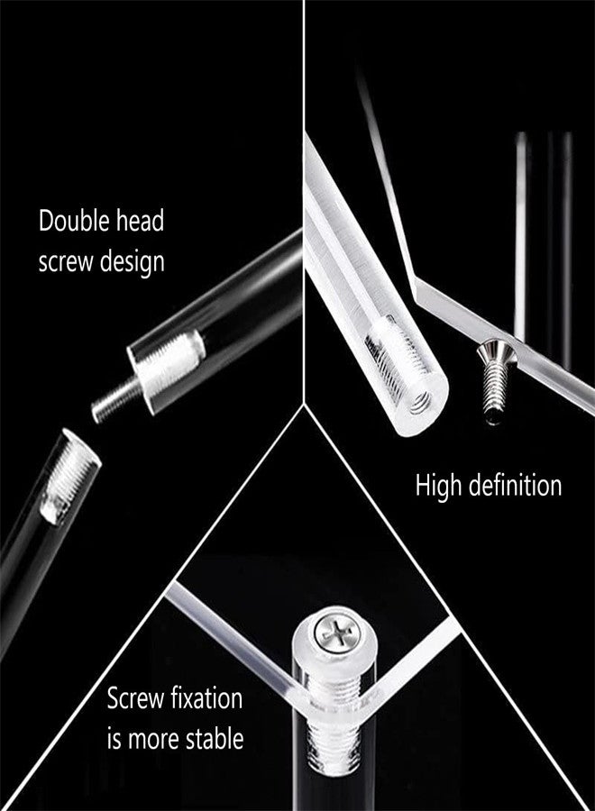 KASTWAVE 4 Tier Acrylic Risers Display Stand for Cupcake Perfume, Risers Steps Display Shelf with Screwdriver for Amiibo Funko Pops Toy Figures Display Risers Holder Collectibles Decoration - Image 2