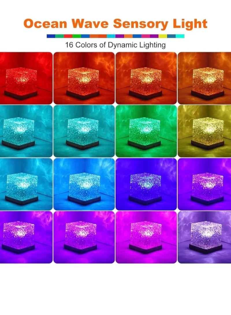 Northern Lights Projector - Rotating Ocean Wave Projector,16 Colors Changing Water Wave Lamp with Remote for Bedroom, Kids Room, Party, Bars, Game Rooms 16 Colours ( 11.5 x 11.5 cm ) - Image 4