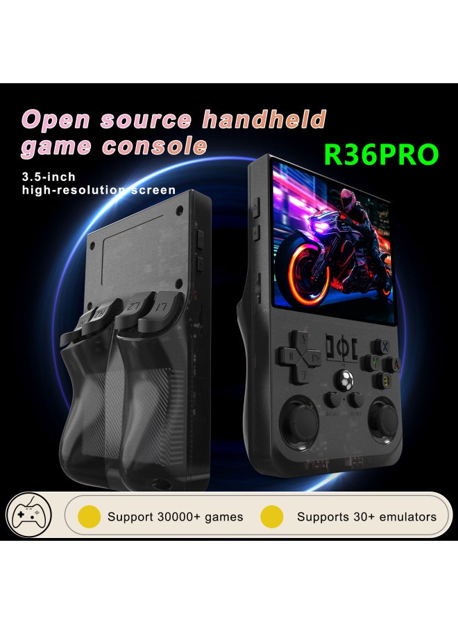R36PRO R36MAX Open Source Handheld Retro Game Handheld Game Portable Arcade-Model:R36max 4inch Without Card White