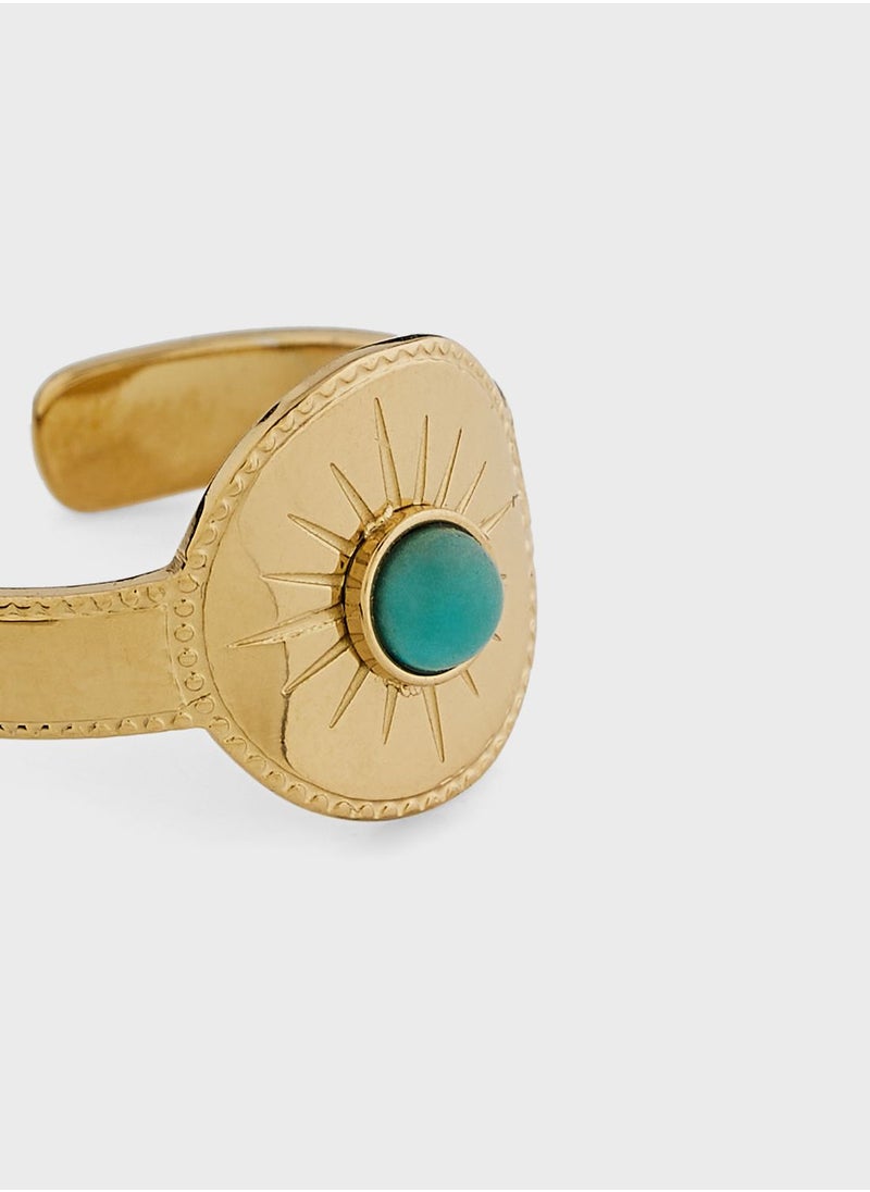 Lady Mauve - KYRA TURQUOISE SUN RING - Image 1