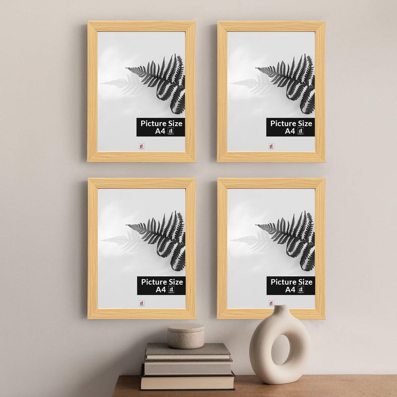 Art Street Art Street A4 Size Certificate Document Photo frames Set of 4 For Home Decoration Living Room Office Decoration Size 8 x 12  - Image 1