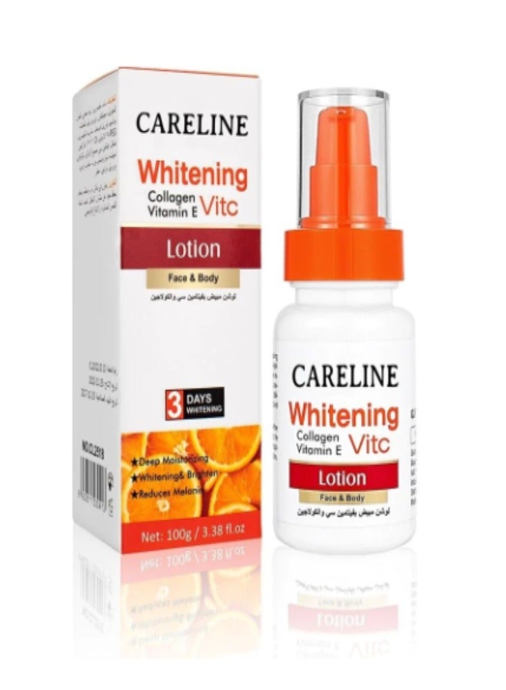 Whitening With Vitamin E and Collagen  Lotion for Face And Body  100gr