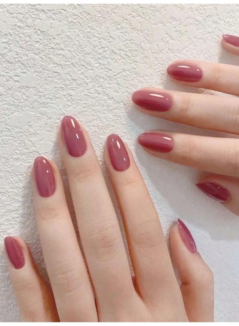 pink fake nails. Box contains 24 nails with nail file and glue. - Image 1