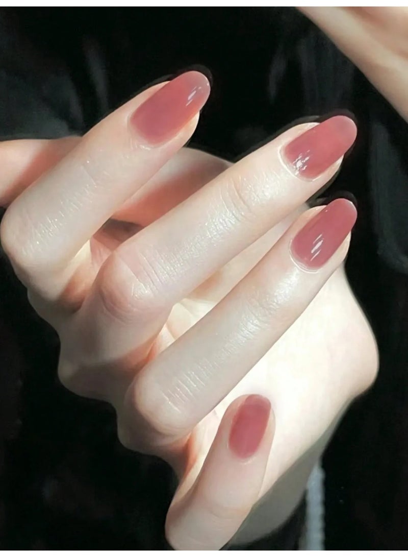 pink fake nails. Box contains 24 nails with nail file and glue. - Image 3