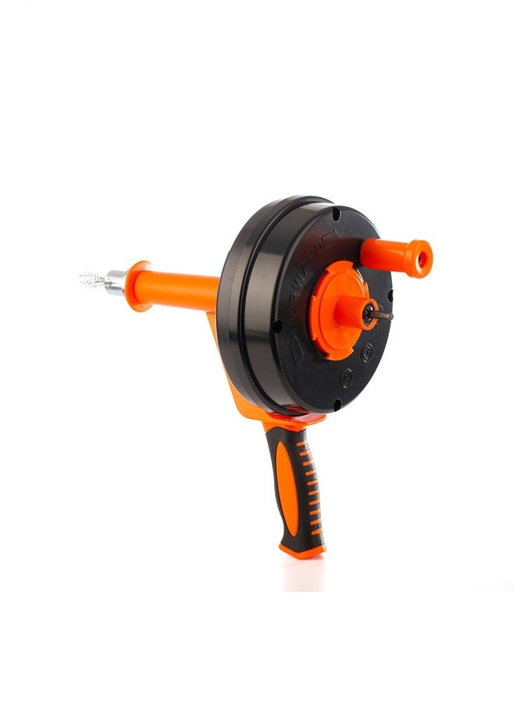 Shielder Manual Drain Cleaner Shielder SH-7575 7.5M Flexible Steel Spring Pipe Cleaning Tool Compatible With Electric & Cordless Drills - Image 3