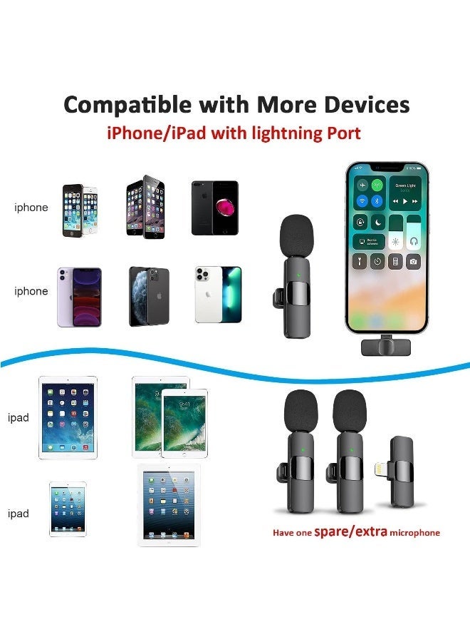 ECVV Wireless Microphone for iPhone iPad, Wireless Lavalier Microphone, Plug-Play Wireless Mic for Recording, Live Stream, YouTube, TikTok - Image 5