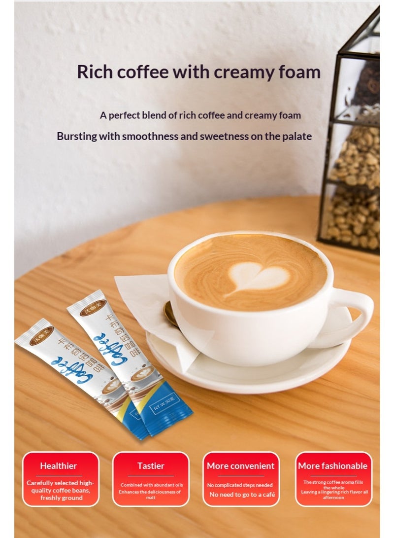 وينز تاون قهوة كابتشينو 3 في 1، غنية ودسمة، عبوة من 12 كيسًا، قهوة بيضاء منعشة - Image 2