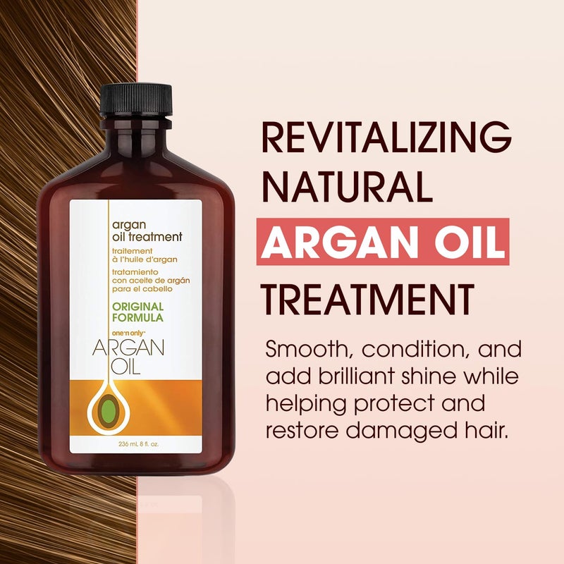 One N Only One 'n Only Argan Oil Hair Treatment - Lightweight & Hydrating Hair Oil for Natural, Wigs & Extensions - Shine Enhancing, Heat Protectant & Frizz Control (3.4 oz, 4pk) - Image 3