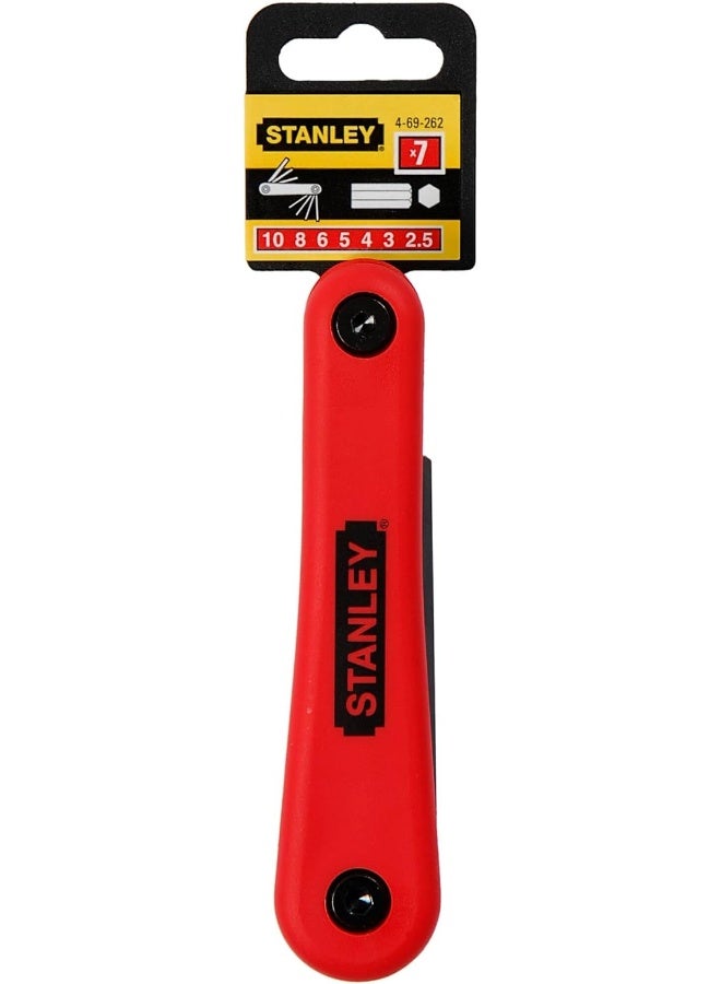 Stanley 4-69-262 Folding Key-Set (7-Piece), Silver - Image 1