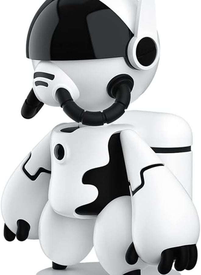 رائد فضاء روبوت كاميرا ويب 1080P واي فاي لاسلكية كاميرا أمن الطفل مع رؤية ليلية أبيض - Image 4