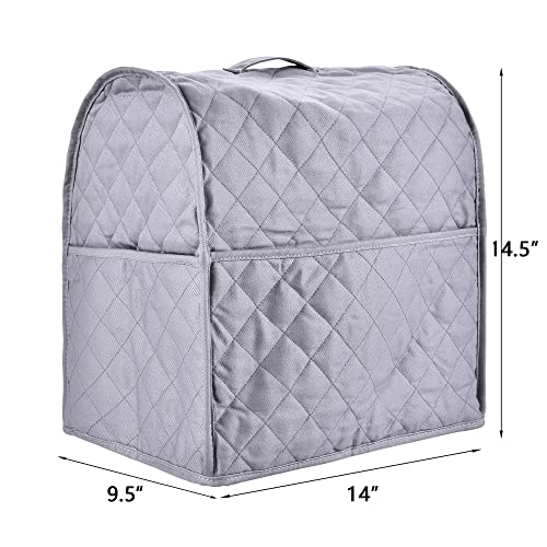 NALAN Stand Mixer Cover compatible with Kitchenaid Mixer, Fits All Tilt Head & Bowl Lift Models,Pure Cottot,Fine, Soft, Not Easy to Fade, Not Easy To Pilling (Grey, Fits for 4.5-Quart and All 5-Quart) - Image 5