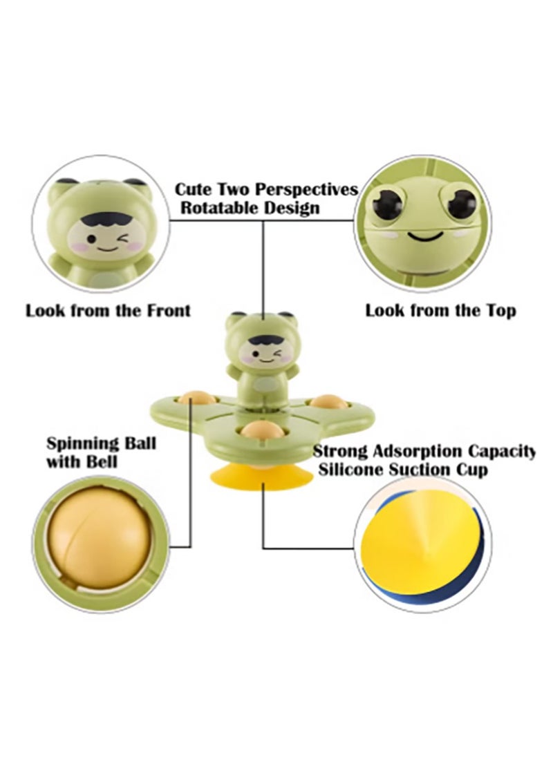 Bukela - 3PCS Suction Cup Spinner Toy Bath Sensory Spinning Tops Toys for Baby 12-18 Months Toddlers 1-3 Boys and Girls 1st Birthday Sensory Toys Gifts - Image 1