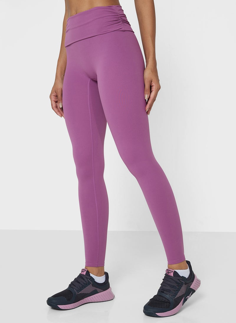 FRWD Ruched Waist Seamless Leggings - Image 1
