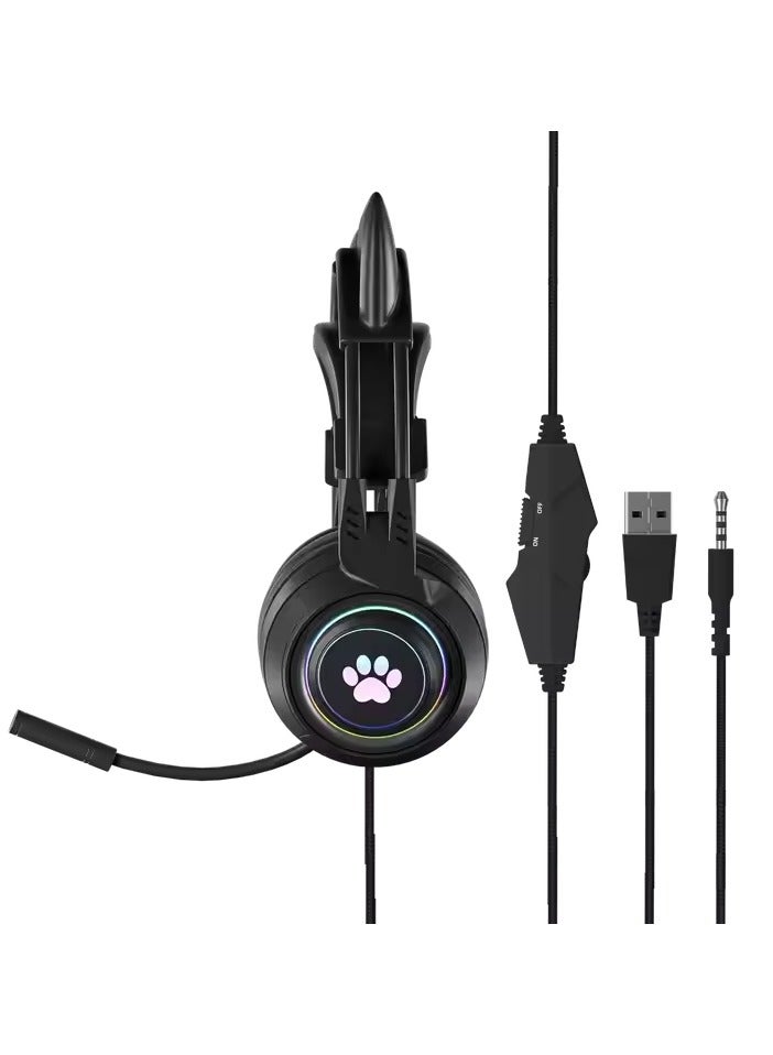 SY-G25 Cute Cat Ear On Ear Headphones  - Image 2