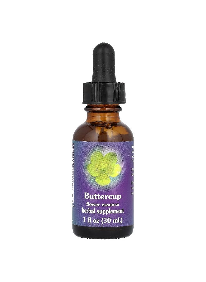Flower Essence Services Flower Essence Services, Buttercup, Flower Essence, 1 fl oz (30 ml)  - Image 1