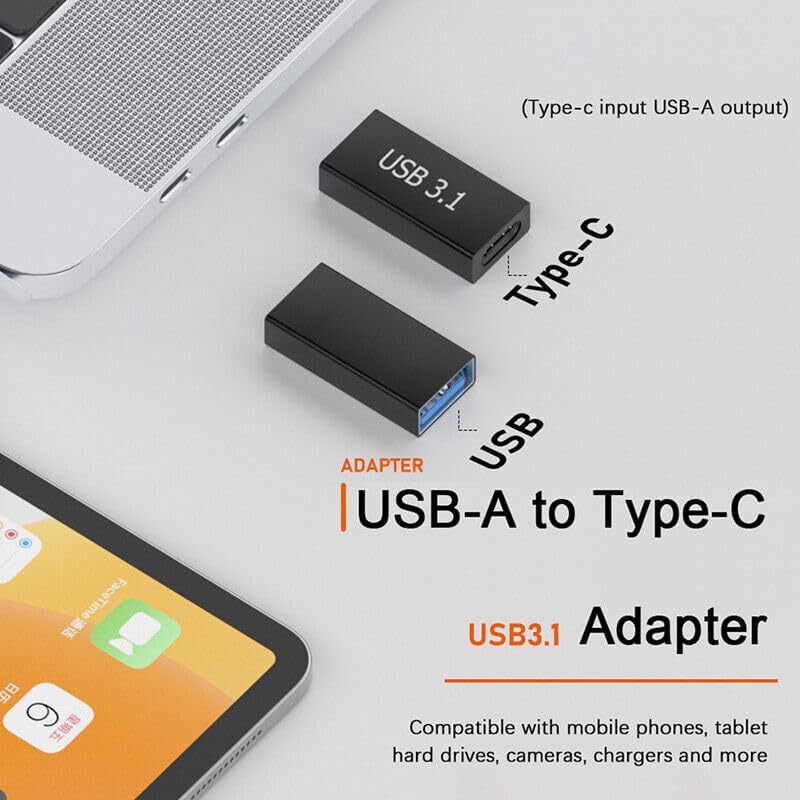 Tobo محول USB C أنثى إلى USB A أنثى، موصل تمديد USB Type C، متوافق مع Thunderbolt 3، موصل قوي USB C إلى USB A TD-1070TC عبوة من 1 - Image 4
