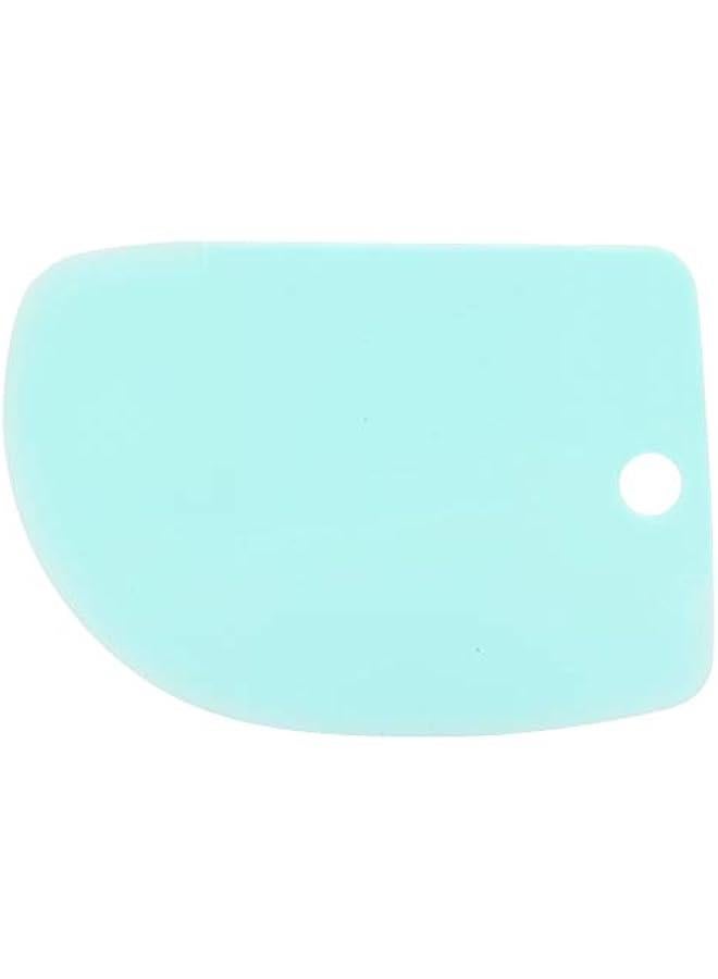 3 Pieces Dough Scraper Bowl Scraper, Flexible Plastic Multipurpose Kitchen Pastry Cutter Tool, Food Plastic Dough Cutter Food Scrappers for Bread Dough Cake Fondant Icing,(Blue) - Image 4
