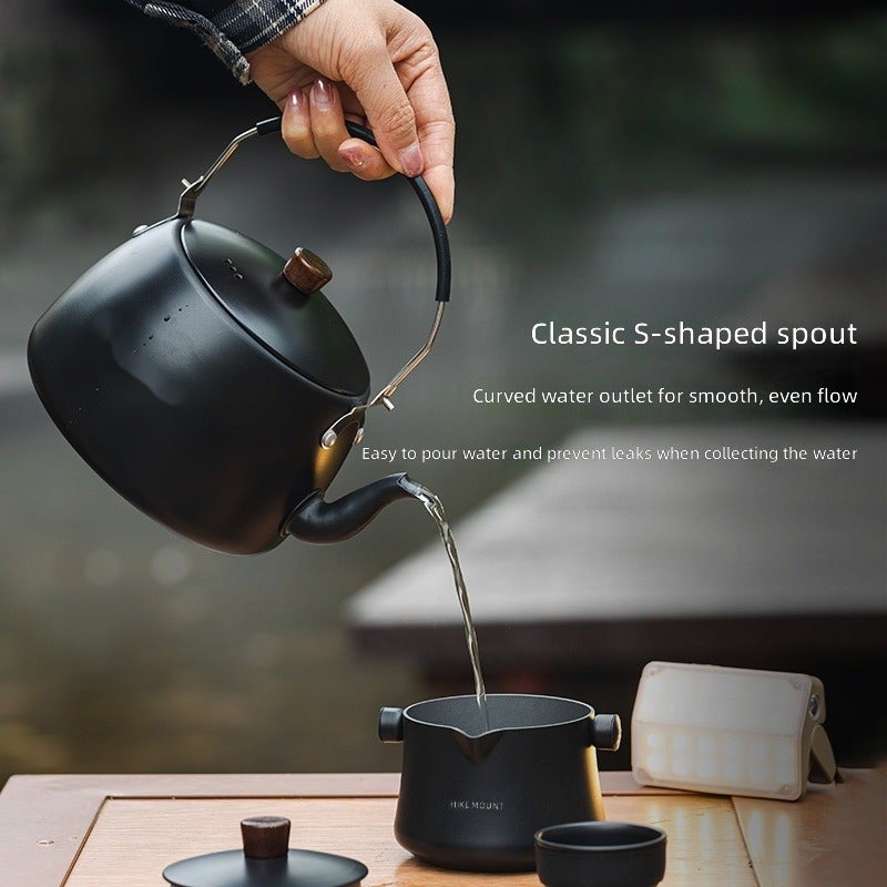 Portable Outdoor Tea Kettle - Aluminum Oxide, Easy to Carry &  Eco-Friendly - Image 4
