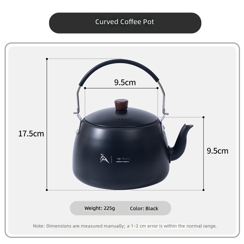 Portable Outdoor Tea Kettle - Aluminum Oxide, Easy to Carry &  Eco-Friendly - Image 1