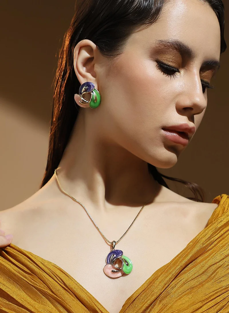 SOHI Swirl Artificial Jewellery Set