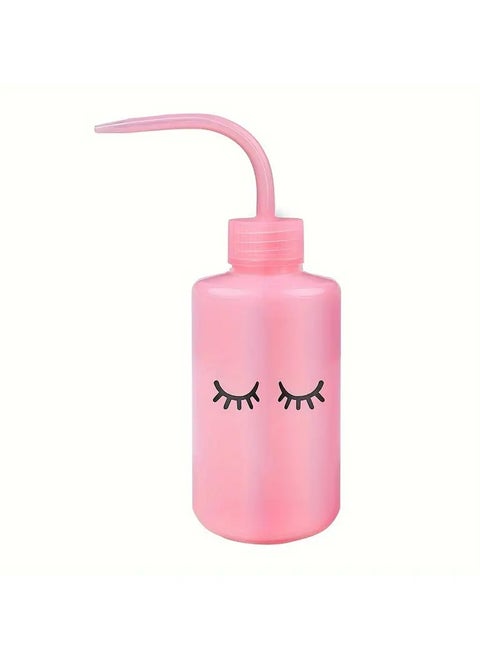 1pc ProClean Eyelash Extension Cleansing Bottle, Curved Nozzle Leak-Proof Container for Lash Grafting, Makeup Tools, Salon Use - Unscented, Power-Free, Battery-Free