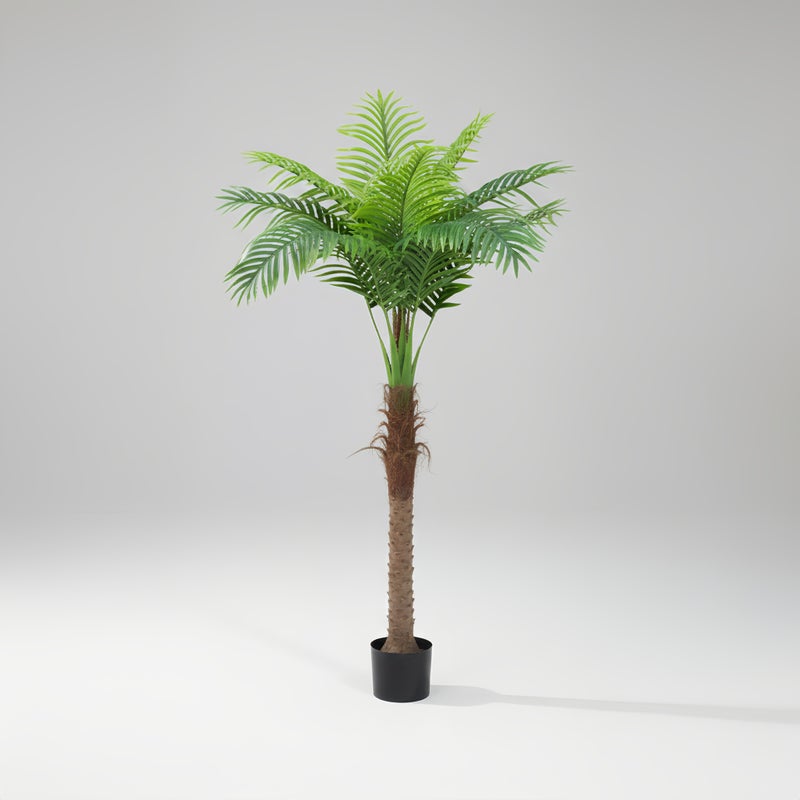 Sharpdo 210CM Fake Coconut Tree, Artificial Green Plants,Faux Tree for Home Decoration Outdoor Events Weddings Photography Props Potted Artificial DIY Tree Ideal for Any Space - Image 4