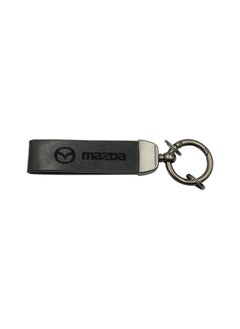 mazda Metal Ring PU Leather Strap Keychain Home Key Chain Car Keychain MAZDA Car Key Chain Super Finish 1Pcs  - Image 3