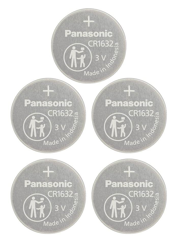 Panasonic - Panasonic CR 1632 Lithium Coin Battery Pack of 5 - Image 1