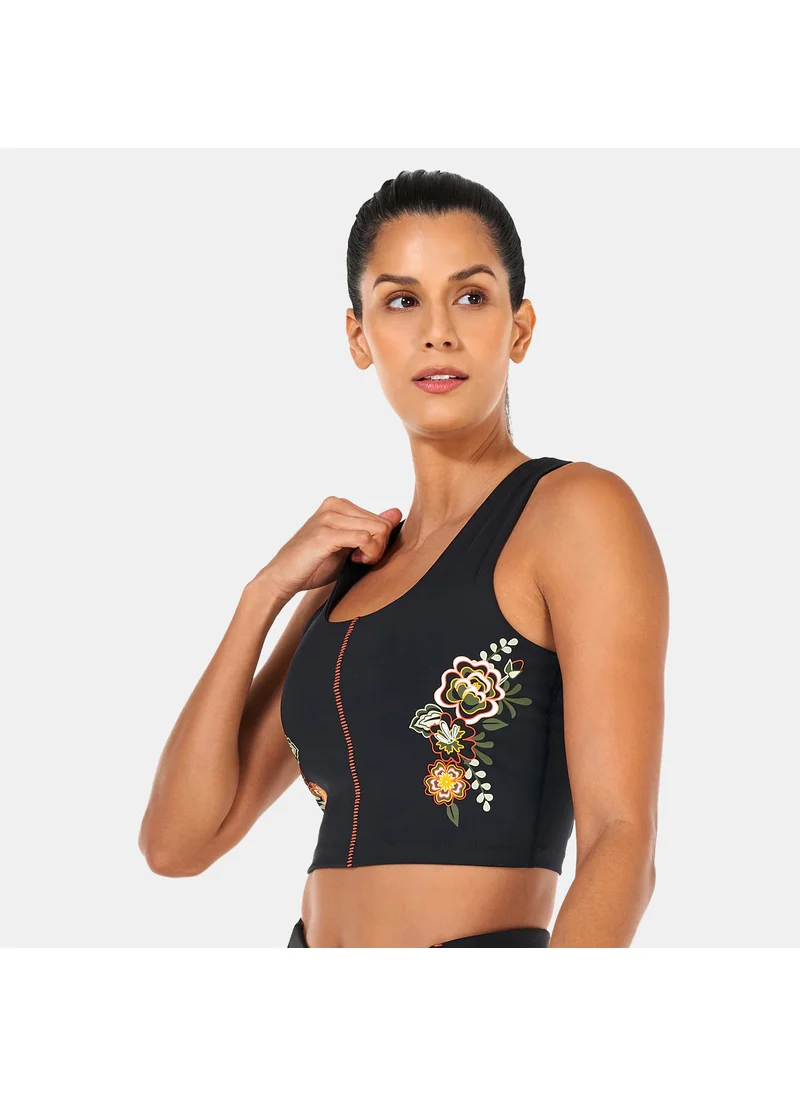 PUMA Women's X Frida Kahlo Mid Support Sports Bra