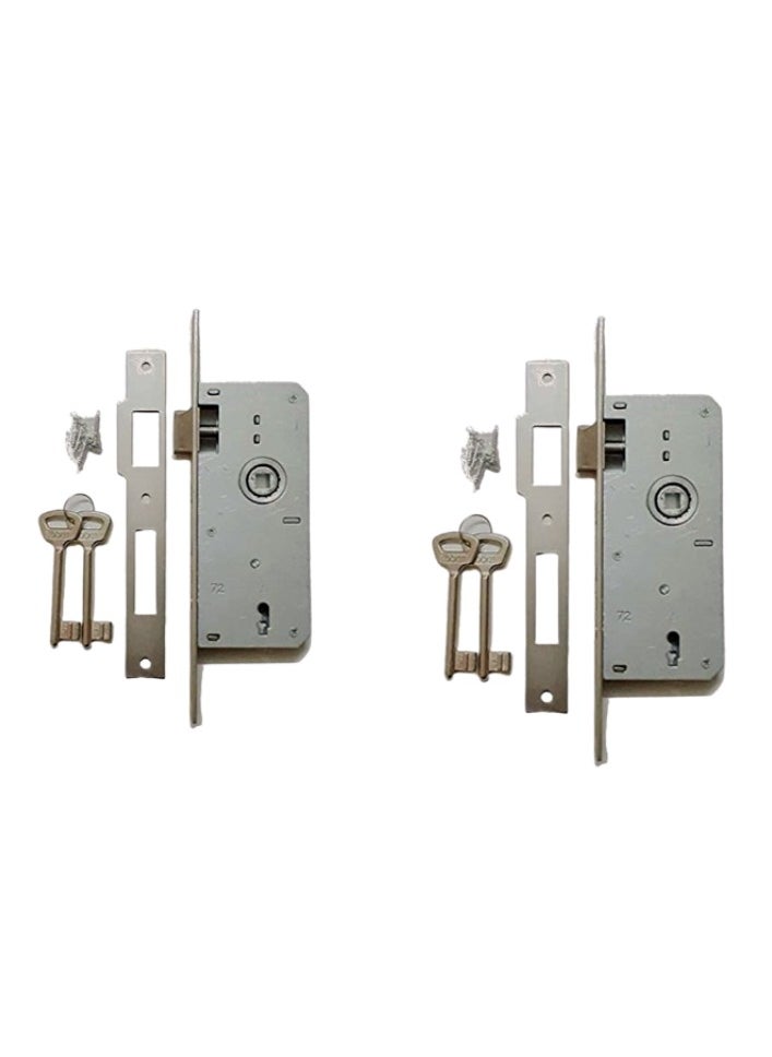 Compartment 2 set of AlAhram matt nickel chamber ball with 2 callon AlAhram chamberhandle  - Image 3