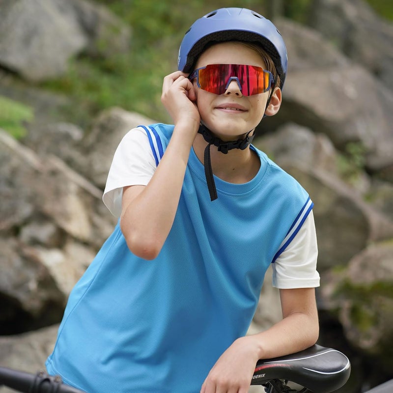 DUCO Polarized Kids Sunglasses Youth Sports Cycling Shades Lightweight Frame UV400 Child Boys Girls Baseball SunGlasses DK310 Worldwide popular practical build - Image 2