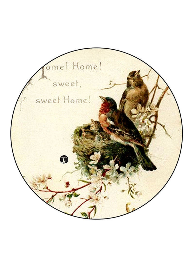 Birds Printed Mouse Pad Multicolour