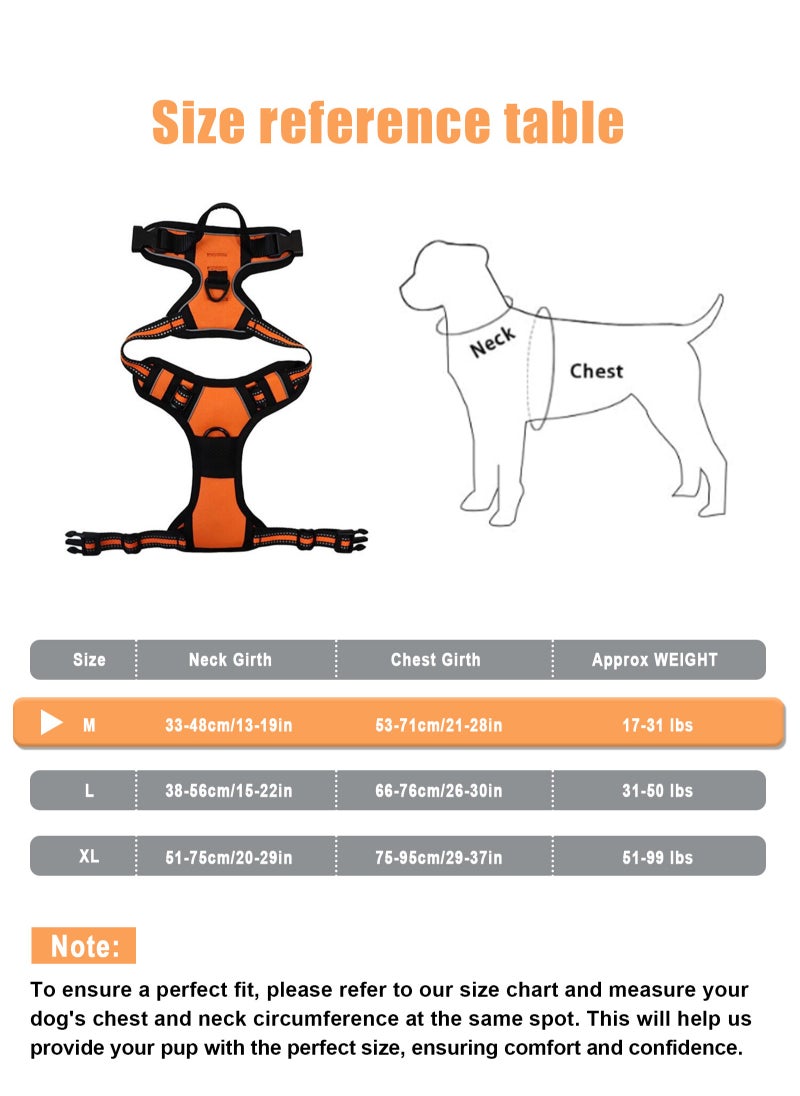 URbazaar Dog Harness No Pull, Military Dog Harness for Large Dogs with Handle & Molle, Easy Control Service Dog Vest Harness Training Walking, Adjustable Reflective Tactical Pet Harness  - Image 2