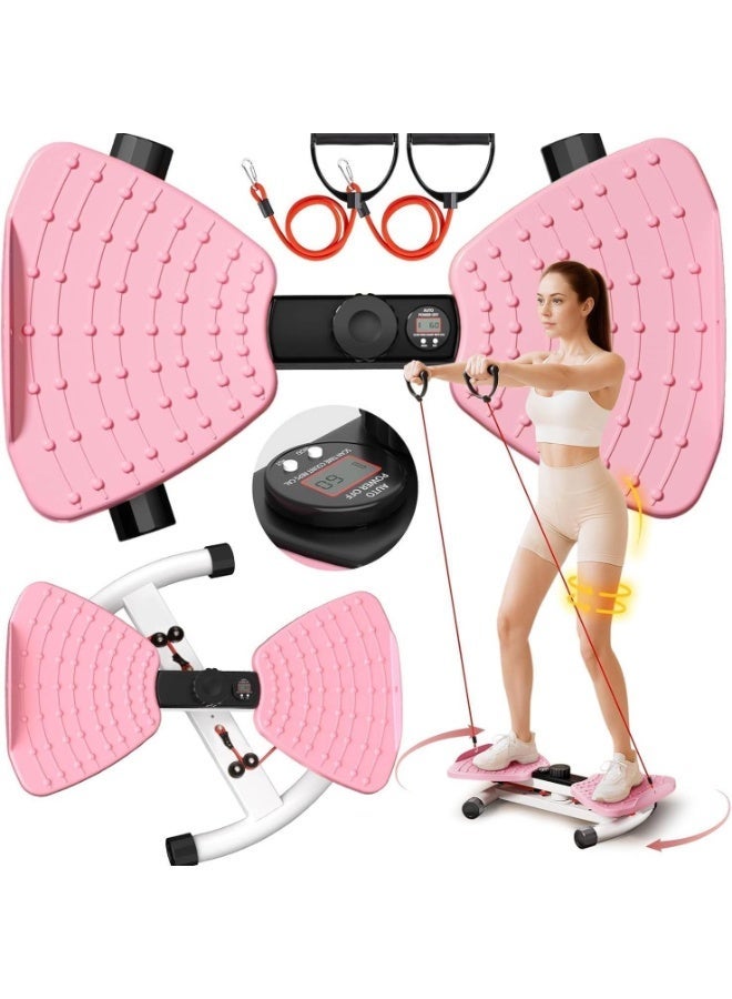 UV Enterprises waist twisting machine for Exercise, Ab Twister Board, Waist Twister Board, Quiet Twist Exercise Machine, Slim Waist Twisting Disc with Loop Resistance Bands, Aerobic Waist Sculptor Twist - Image 1