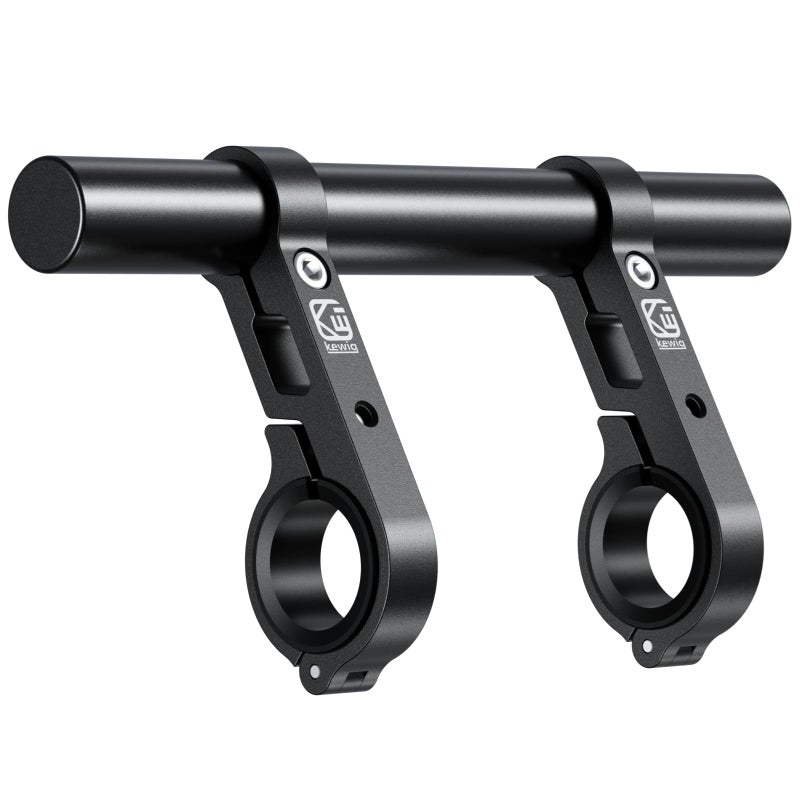 BRCOVAN Aluminum Alloy Handlebar Extender Extensions with 8'' Long Cross Bar with Double Clamp Mounting Base Fit 0.875'' / 1'' / 1.125'' / 1.26'' Handlebars for Bike Bicycle Motorcycle Scooter ATV - Image 1