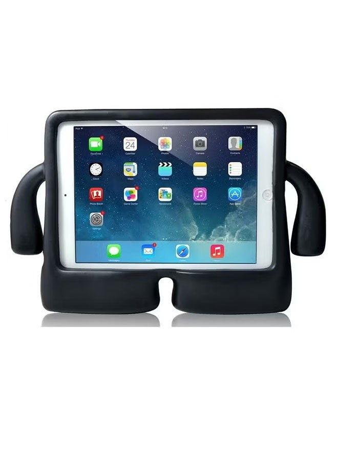 Kids Shock‑Proof EVA Case with Handle & Stand for iPad Air Air 2 9.7 Bright Durable Cover(Black)