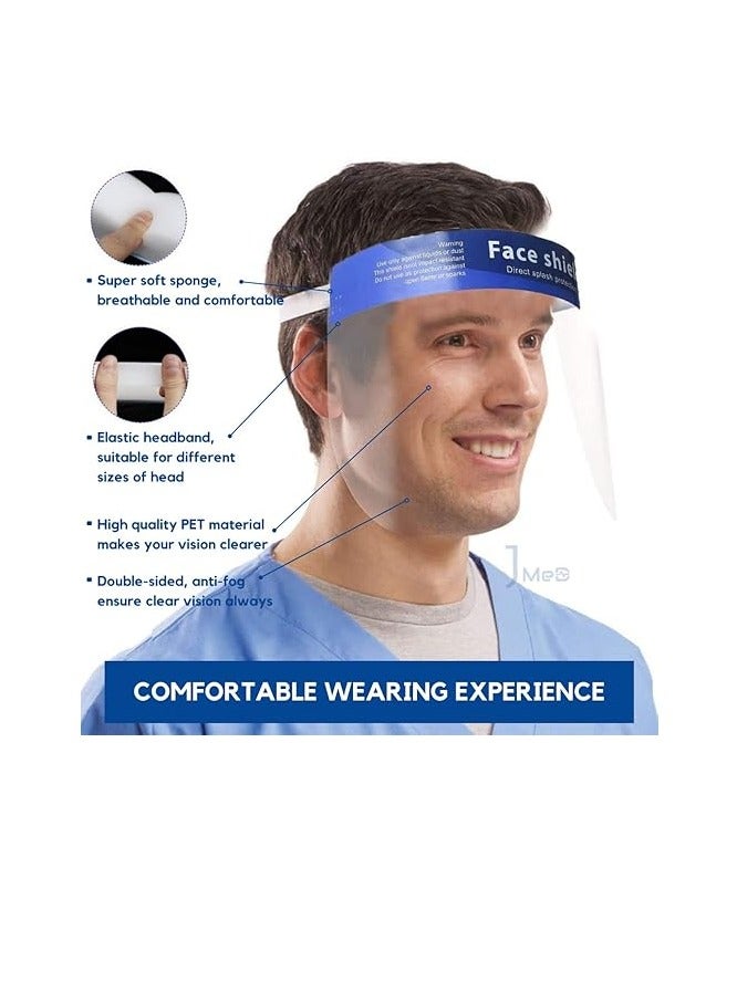 Vaultex Transparent Protective Face Shield with Comfortable Sponge Elastic Band (12 pcs/ pack) - Image 3