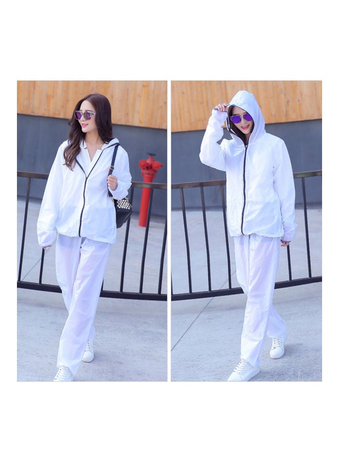 NIBEMINENT Cycling Hooded Raincoat Top L  - Image 4