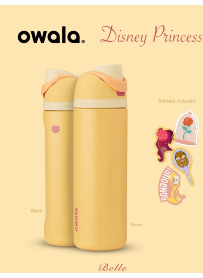أميرة أوالا ديزني سندريلا 24 أوز زجاجة مياه فريسب من الفولاذ المقاوم للصدأ نيو - Image 1