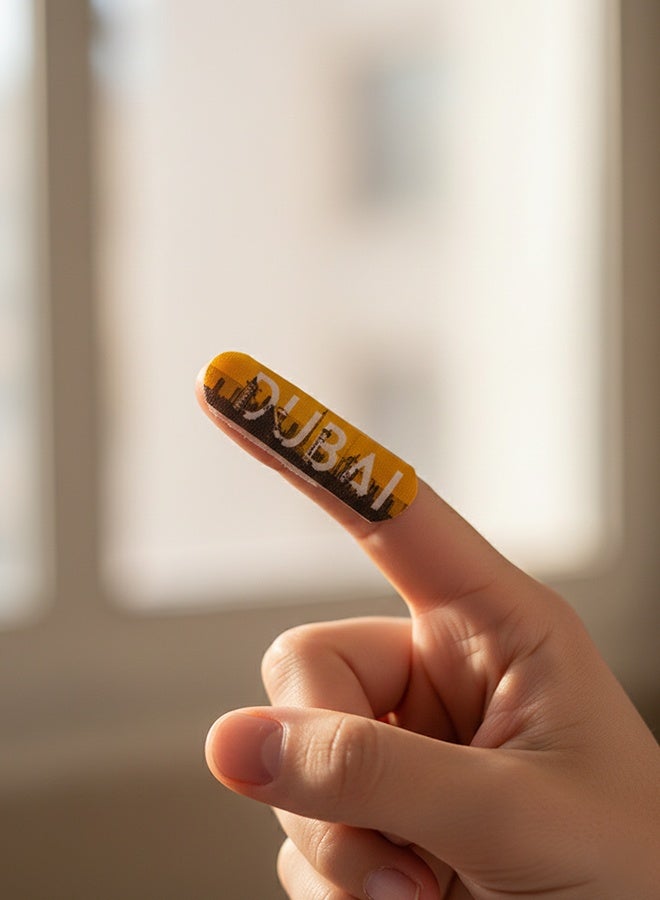 Lasertec PE Dubai Design Plasters 19×72mm – Stylish & Comfortable Adhesive Bandages, 50-Piece Box - Image 2