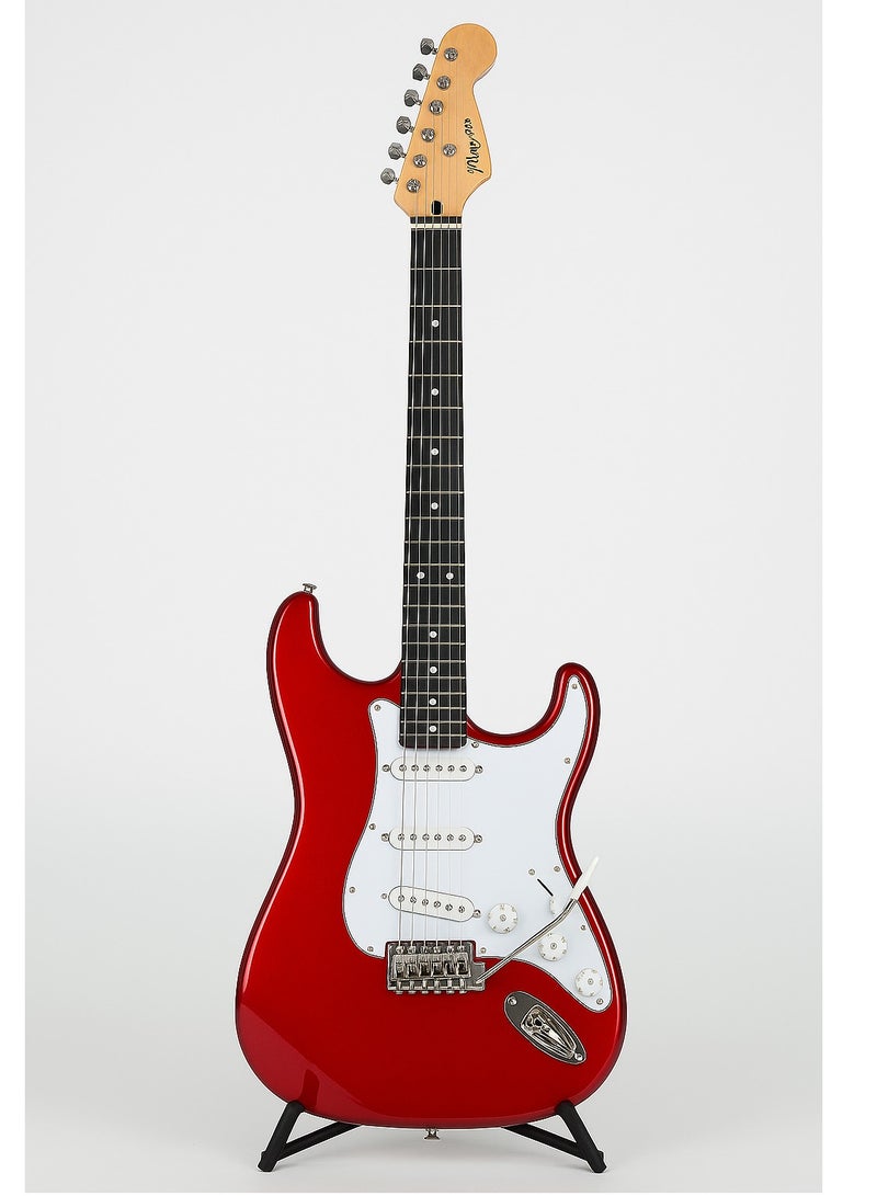 Megarya Megarya Pacifica 40-Inch Full-Size Electric Guitar in Metallic Red – Powerful sound, sleek design, perfect for beginners and professionals  - Image 4