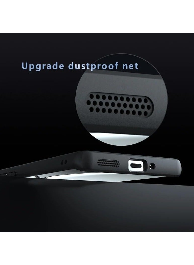 عام حافظة متوافقة مع Realme GT 6، مصنوعة من مادة PC شفافة غير لامعة، حافظة مقاومة للصدمات مع حافة TPU مقاومة للسقوط، مقاومة للبصمات، ومزودة بوسادة هوائية مقاومة للصدمات. - Image 4