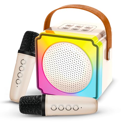 Wembley Dual Karaoke Mic with Speaker for Kids Enhances Singing Fun with Bluetooth Wireless & RGB Lights | Rechargeable & Portable for Girls & Boys - Image 1