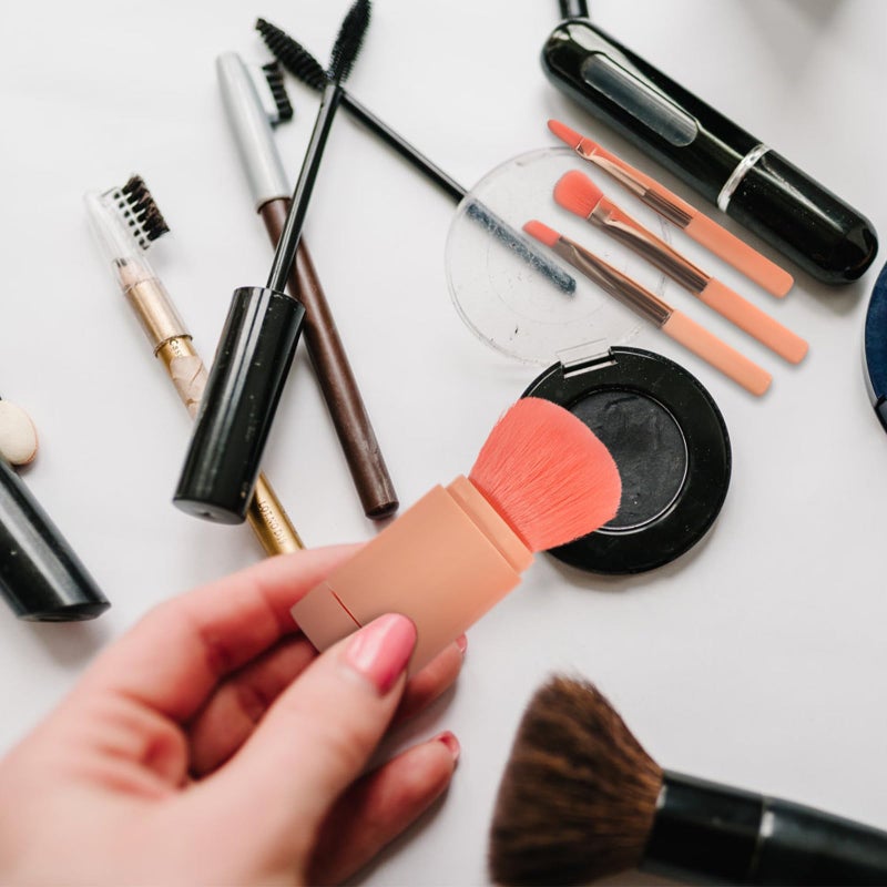 Pink Makeup Brush Set 5PCS Soft Synthetic Bristles Foundation Blush Powder Eyebrow Lip Brush - Image 5