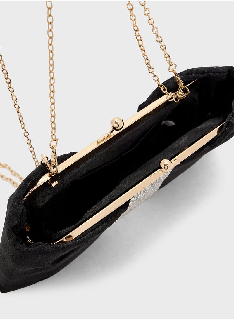 Ella Limited Edition Diamante Bow Clutch Bag  - Image 5