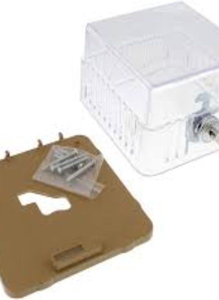 KNP - KNP  AC Thermostat Cover with Lock BTG-RK is a protective enclosure designed to safeguard thermostats from tampering accidental adjustments and unauthorized use. - Image 1