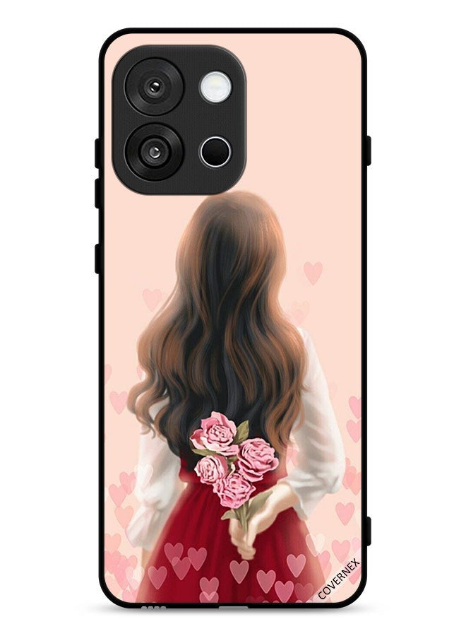 Covernex OnePlus 13s Protective Case Cover Girl Hiding Flowers - Image 1