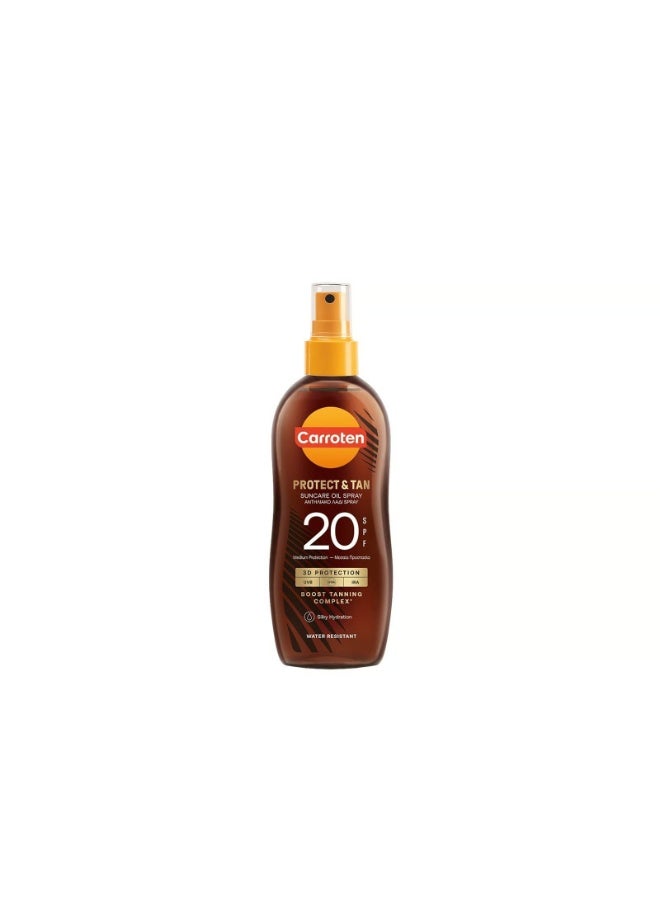 Carroten Protect & Tan Oil Spray SPF20 150ml - Image 1